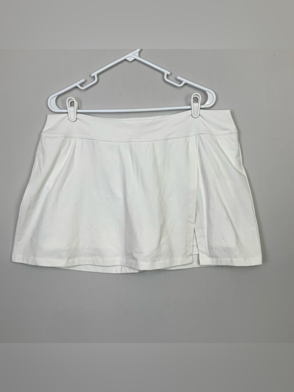 OFFLINE by Aerie Sz XL White Athletic Pull-On Mini Skirt Skort Built-In Shorts